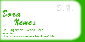 dora nemes business card